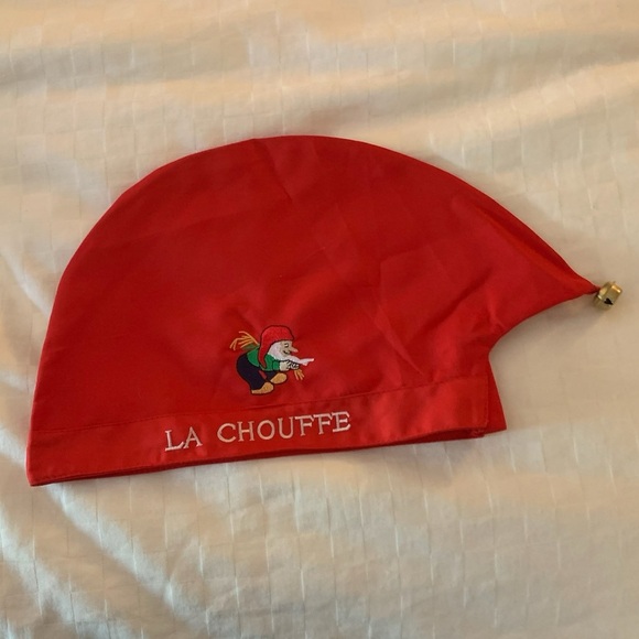 La Chouffe Beer Cap Hat w/Bell & Embroidered Beer Gnome; Size 11.5" W x 8" H - Picture 1 of 5